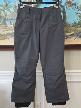 SESSIONS Men's Dark Gray Cargo Snow Pants